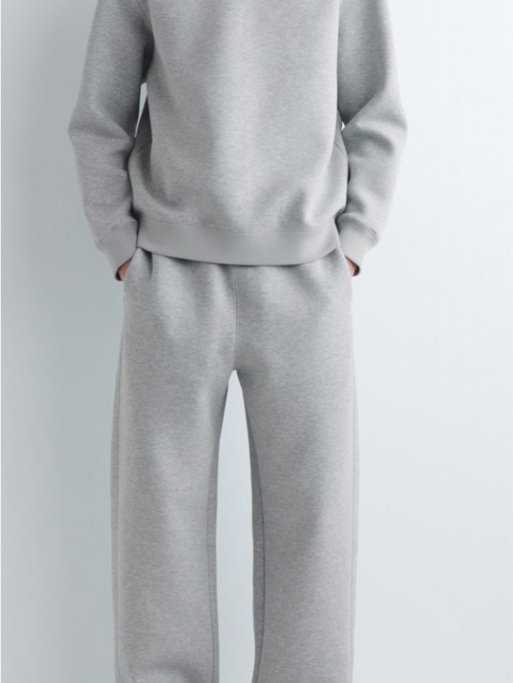 COS Light Gray Crewneck Sweatshirt